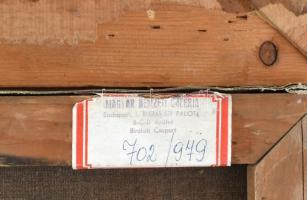 Jelzés nélkül: Leány kosárral. Olaj, vászon. Bényi László (1909-2004) festőművész, művészettörténész...