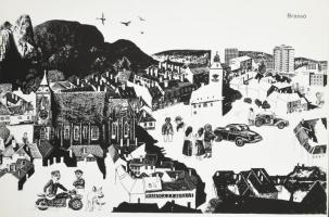 Somogyi Győző (1946-): Szitanyomatai. Készült 1980-ban 100 számozott példányban. Aláírt, számozott (...