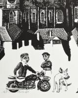 Somogyi Győző (1946-): Szitanyomatai. Készült 1980-ban 100 számozott példányban. Aláírt, számozott (...