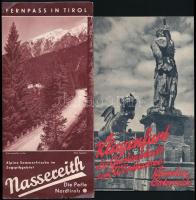 cca 1928-1940 Osztrák és svájci utazási prospektusok, 4 db
