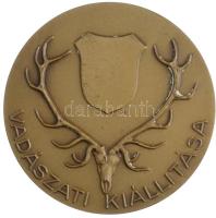 DN "Országos Erdészeti Főigazgatóság / Vadászati Kiállítása" kétoldalas Br emlékérem (61mm...