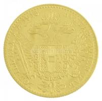 Ausztria 1915. 1D Au "Ferenc József" utánveret (5x) (~3,54g/0.986/db) T:1-,1- (PP) apró ph...