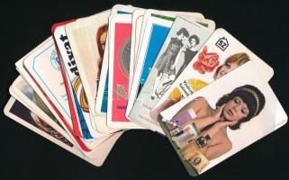 cca 1970-1980 Vegyes reklámos kártyanaptár tétel, 30 db