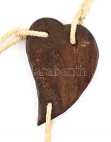 Nagyméretű rózsafüzér fából, h: 117 cm