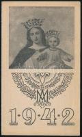 1942 Máriát a kis Jézussal ábrázoló kártyanaptár