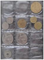 Izrael 1927-1985. 59db-os érme, közte 6db az 1927-1942 közötti Brit adminisztráció idejéből valamint...