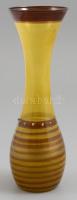 Muranoi üveg váza, jelzett, hibátlan, m: 20 cm