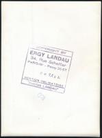 Ergy Landau (1896-1967) magyar származású francia fotográfus 3 db pecséttel jelzett távol-keleti műv...