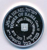 Izrael 2002. 1NS Ag "Bábel tornya" T:PP
Israel 2002. 1 New Sheqel Ag "Tower of Babel...