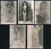 10 db akt fotó az 1970-es évekből 6x9 cm