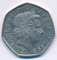 Nagy-Britannia 1998. 50p Cu-Ni "Az Egyesült Királyság 25 éve az Európai Unió tagja" T:2 ph...
