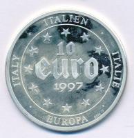 Olaszország 1997. 10 Euro Ag Olaszország (21g/0.999/40,5mm) T:1 (eredetileg PP) Italy 1997. 10 Euro Ag Italy (21g/0.999/40,5mm) C:UNC (originally PP)