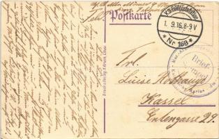 1916 Der Gedenkstein in Libau (Enthüllt den 7 Mai 1916) / WWI German military art postcard, monument...