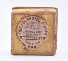 Jó Pásztor Gyógyszertár Budapest IX. gyógyszeres dobozka, 3,5×3,5×1,5 cm