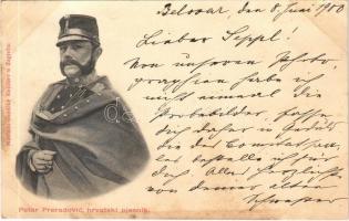 1900 Petar Preradovic hrvatski pjesnik / Croatian poet (fl)