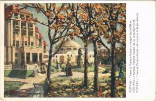 1914 Pöstyén, Piestany; Thermia Palace Hotel s novym bahnistem / Thermia Palace szálló az új iszapfürdővel / hotel, mud spa, bath (EK)