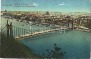 1911 Budapest XI. Kilátás a Gellérthegyről (EB)