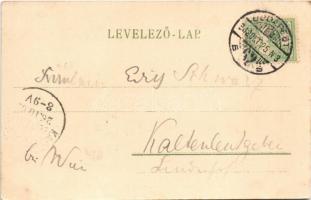 1902 Budapest VI. Váci körút (Bajcsy-Zsilinszky út), földalatti vasúti megállóhely, Bazilika, villam...