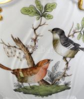 Herendi Rotschild mintás kaspó. Kézzel festett, jelzett, hibátlan d: 19,5 cm, m: 15,5 cm