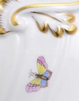 Herendi Rotschild mintás kaspó. Kézzel festett, jelzett, hibátlan d: 19,5 cm, m: 15,5 cm