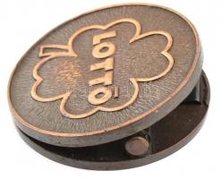 1980 Nemzetközi Sportlottó Olimpia. Bronz csipesz. d: 6 cm