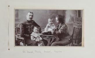 cca 1860-1910 A Szendreffy-család fotóalbuma, benne 45 db fotóval, Licskó J. (Pest), Steindl Károly ...