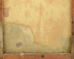 Iványi Grünwald Béla jelzéssel: Virágcsendélet. Olaj, vászon. Javított. Fa keretben. 85x57 cm