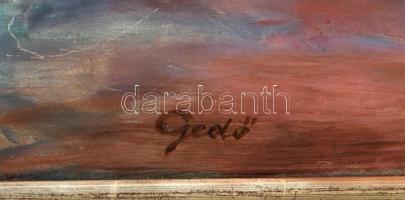 Gedő jelzéssel: Velencei részlet. Olaj, farost. Fa keretben. 59,5x78 cm