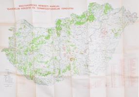 1983 Magyarország nemzeti parkjai, tájvédelmi körzetei és természetvédelmi területei. 1:500000, 105x76 cm
