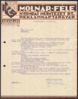 1921-1944 Fejléces számlák (Müller Illatszer- és Piperegyáros, Hungária Cipőgyári és Kereskedelmi Rt...