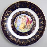 Epiag Carlsbad porcelán tányér. Matricás, jelzett, kopásokkal. d: 24, 5 cm