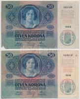 1914. 50K (5x) T:III több darabon anyaghiány
Adamo K24