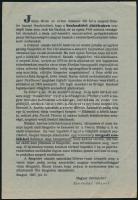 1937 "Szeged ünnepel", a Szabadtéri Játékok szórólapja, Fábián illusztrációjával