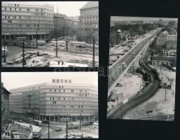 1968 és 1979 Villamosok Budapesten, 5 db datált vintage fotó, 9x13 és 9x14 cm