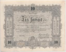 1848. 10Ft Kossuth Bankó T:III rendkívül szép papír, restaurált  Adamo G111