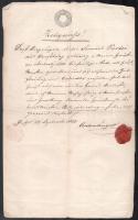 1853-1857 2 db szignettás dokumentum