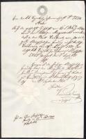 1853-1857 2 db szignettás dokumentum