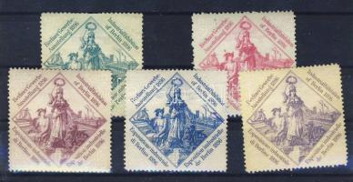 1896 5 db berlini kiállítási levélzáró