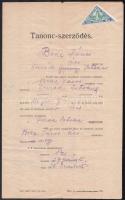 1926-1930 12 db tanoncszerződés