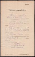 1926-1930 12 db tanoncszerződés