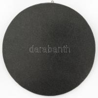 I. Péter, II: Katalin orosz cárok. nagy méretű fém plakett Kozlov jelzéssel d: 18 cm