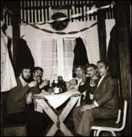 1979 Nagymágocs, szilveszteri mulatság, Demeter Sándor szentesi fényképész riport felvételei a hagya...