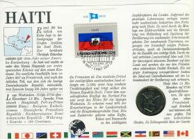 Haiti 1986. 20c érmés, bélyeges borítékon T:1