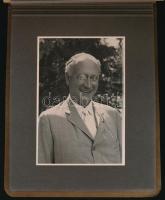 1935 Balatonföldvári csoportos nyaralás emlékei, fotóalbum 10 db fotóval, Erődi-Harrach Tihamér (188...