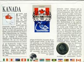 Kanada 1985. 25c érmés, bélyeges boríték T:1