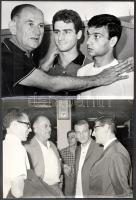 1965 Görög-magyar labdarugás történeti lelet; 55 db vintage fotó Bukov Márton (1903-1985) focista, a...