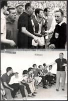 1965 Görög-magyar labdarugás történeti lelet; 55 db vintage fotó Bukov Márton (1903-1985) focista, a...