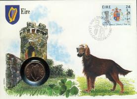 Írország 1982. 2P érmes, bélyeges boríték T:1