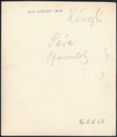 cca 1934 Kinszki Imre (1901-1945) budapesti fotóművész hagyatékából, pecséttel jelzett és aláírt, vi...