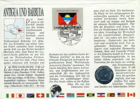 Antigua-Barbuda 1984. 5c érmes, bélyeges boríték T:1